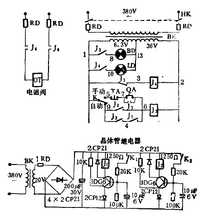 電鍍廠電鍍液自動(dòng)恒溫裝置結(jié)構(gòu)圖